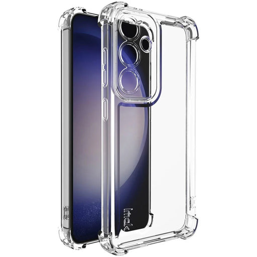 IMAK UX-4 Series for Samsung Galaxy S24+ Case Straight Frame Four Corner Shockproof Clear TPU Cover - 1