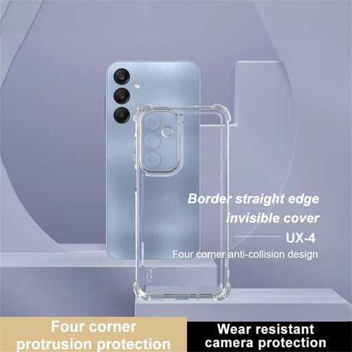 IMAK UX-4 Series for Samsung Galaxy A16 4G / 5G Case Straight Frame Four Corner Shockproof Clear TPU Cover - 2