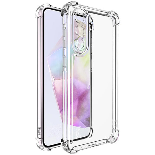 IMAK UX-4 Series for Samsung Galaxy A36 5G Case Straight Frame Four Corner Shockproof Clear TPU Cover - 1