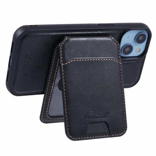 SUTENI H15 For iPhone 14 Case Compatible with MagSafe Detachable Card Holder Phone Cover - Black - 2