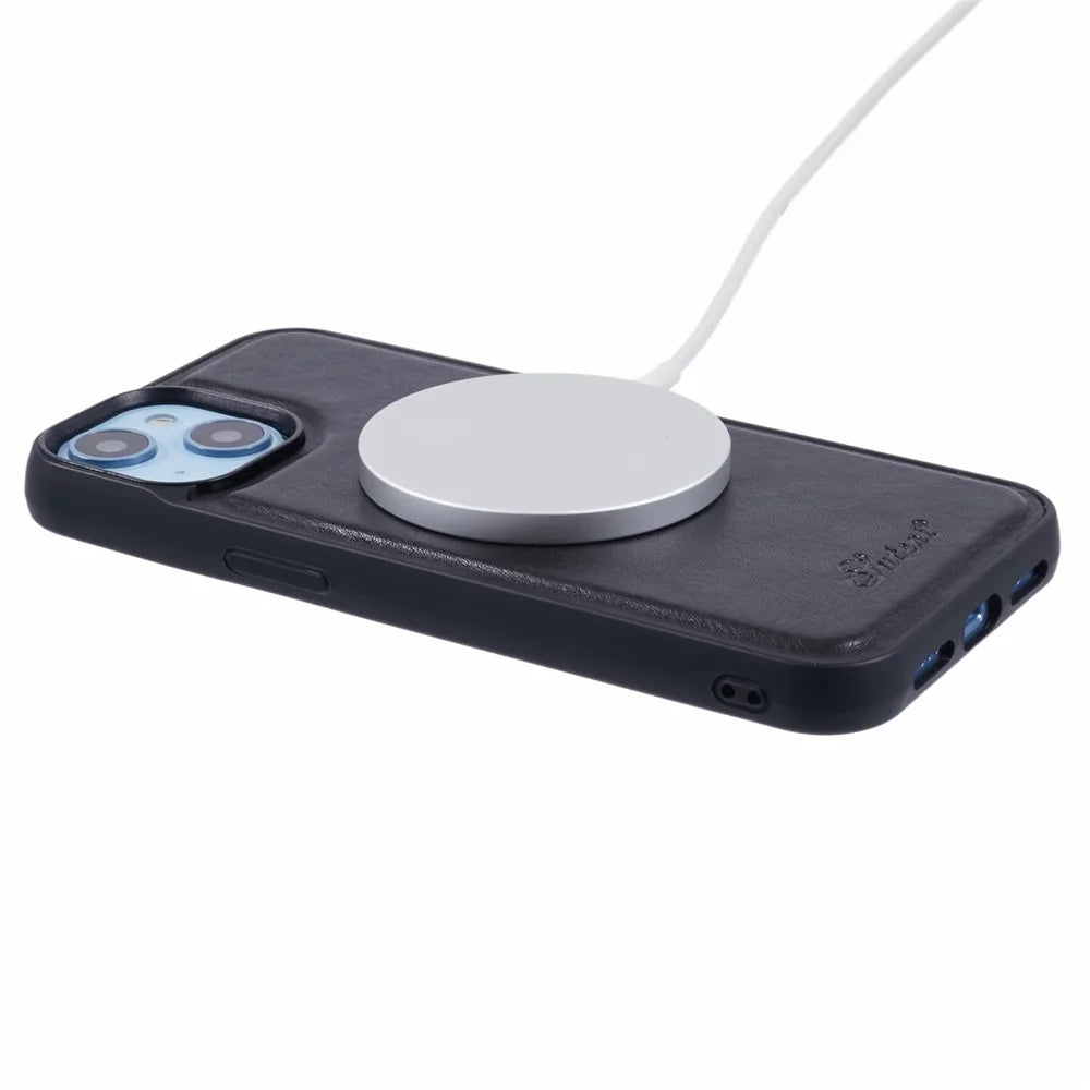 SUTENI H15 For iPhone 14 Case Compatible with MagSafe Detachable Card Holder Phone Cover - Black - 7