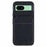 SUTENI H02 For Google Pixel 8a Case Card Slots Kickstand Litchi Texture Leather+TPU Cover - Black - 1