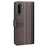 For Samsung Galaxy A36 5G / A56 5G Case Genuine Split Leather Phone Cover with Wallet Stand - Brown - 6
