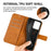 For HMD Skyline Stand Case Anti-Scratch Calf Texture Leather Phone Cover - Yellow - 6