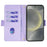 For Samsung Galaxy S25 Leather Wallet Case RFID Blocking Stand Cover with Hand Strap - Purple - 3