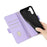 For Samsung Galaxy S25 Leather Wallet Case RFID Blocking Stand Cover with Hand Strap - Purple - 6