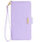 For Samsung Galaxy S25 Leather Wallet Case RFID Blocking Stand Cover with Hand Strap - Purple - 7