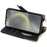 For Samsung Galaxy S25+ Leather Case Wallet Stand Cover Irregular Tail Style with Chain Strap - Black - 3