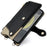 For Samsung Galaxy S25+ Leather Case Wallet Stand Cover Irregular Tail Style with Chain Strap - Black - 5