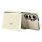 For Samsung Galaxy S23 FE Case Card Holders RFID Blocking PU Leather+TPU Phone Cover with Shoulder Strap - White - 3