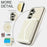 For Samsung Galaxy S23 FE Case Card Holders RFID Blocking PU Leather+TPU Phone Cover with Shoulder Strap - White - 6
