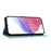 For Samsung Galaxy S25 Case with Strap RFID Blocking Leather Wallet Phone Cover Cat Mouse Pattern - Mint Green - 3