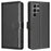 BINFEN COLOR BF32 For Samsung Galaxy S25 Ultra Leather Case Wallet RFID Blocking Phone Cover - Black - 1
