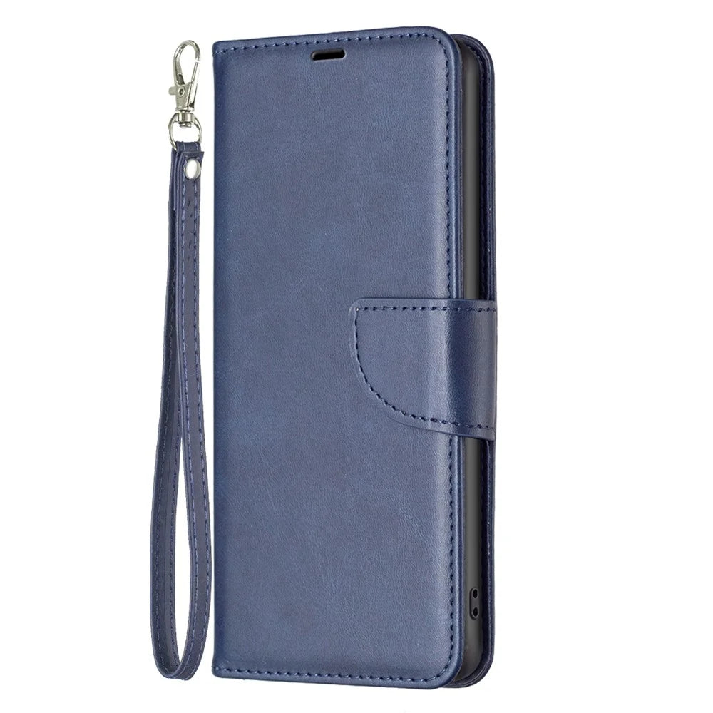 For Samsung Galaxy S25 Ultra Case Shockproof PU Leather Cover with Wallet Card Slots - Blue - 4