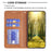 For Samsung Galaxy S25 Ultra Case Card Slots Geometry Imprint Leather Phone Cover - Yellow - 2