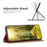 For Samsung Galaxy S25 Ultra Case Card Slots Geometry Imprint Leather Phone Cover - Yellow - 3