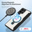 DUX DUCIS Skin X Pro Series For Samsung Galaxy S25 Ultra Leather Case Rotary Kickstand Cover Magnetic Case - Black - 3