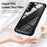 For Samsung Galaxy S25+ Case Anti-Drop Alloy Lens Frame PC+TPU Phone Cover - Black - 3