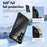 For Samsung Galaxy S25+ Case Anti-Drop Alloy Lens Frame PC+TPU Phone Cover - Black - 4