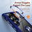 For Samsung Galaxy S25 Ultra Case Alloy Lens Frame PC + TPU Kickstand Phone Back Cover - Blue - 6