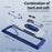 For Samsung Galaxy S25 Ultra Case Alloy Lens Frame PC + TPU Kickstand Phone Back Cover - Blue - 7
