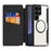 DUX DUCIS For Samsung Galaxy S25 Ultra Leather Case  Skin X Pro Series Flip Cover Magnetic Case - Black - 2