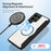 DUX DUCIS For Samsung Galaxy S25 Ultra Leather Case  Skin X Pro Series Flip Cover Magnetic Case - Black - 4