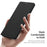 DUX DUCIS For Samsung Galaxy S25 Ultra Leather Case  Skin X Pro Series Flip Cover Magnetic Case - Black - 6