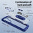 For Samsung Galaxy S25 Case Alloy Lens Frame PC + TPU Kickstand Phone Back Cover - Blue - 7