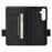 For Samsung Galaxy S25 Case Leather Wallet Flip Phone Cover with Hardware Decor - Black - 2