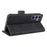 For Samsung Galaxy S25 Case Leather Wallet Flip Phone Cover with Hardware Decor - Black - 5