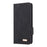 For Samsung Galaxy S25 Case Leather Wallet Flip Phone Cover with Hardware Decor - Black - 6