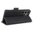 For Samsung Galaxy S25 Ultra Case Leather Wallet Flip Phone Cover with Hardware Decor - Black - 5