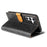 N.BEKUS CSJ-001 For Samsung Galaxy S24 FE Stand Case PU Leather Wallet Phone Cover - Black - 3