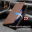 For Samsung Galaxy S24 FE Wallet Case Magnetic Closure PU Leather Phone Cover - Brown - 5