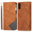 For Samsung Galaxy A16 4G / 5G Wallet Case Color Splicing Leather Phone Cover with Stand - Brown - 1