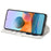 For Samsung Galaxy S25 Stand Case Glitter Phone Leather Cover Zipper Pocket - Silver - 3
