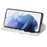 For Samsung Galaxy S25 Ultra Stand Case Glitter Phone Leather Cover Zipper Pocket - Silver - 3