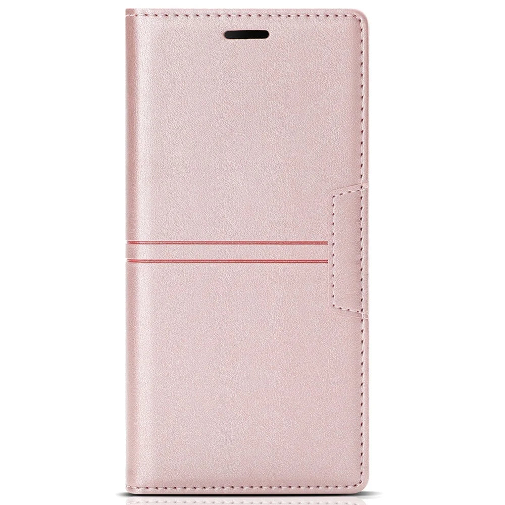 For Samsung Galaxy A16 4G / 5G Wallet Case Magnetic Closing Leather Phone Cover - Rose Gold - 7