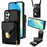 For Samsung Galaxy A16 5G  /  4G Case Zipper Wallet Leather+TPU Phone Cover with Strap - Black - 1