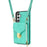 For Samsung Galaxy S25+ Case Zipper Wallet Leather+TPU Phone Cover with Strap - Mint Green - 6