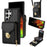For Samsung Galaxy S25 Ultra Case Zipper Wallet Leather+TPU Phone Cover with Strap - Black - 1