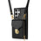 For Samsung Galaxy S25 Ultra Case Zipper Wallet Leather+TPU Phone Cover with Strap - Black - 6