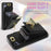 For Samsung Galaxy S24 FE Case Leather + TPU Phone Cover with Card Bag, Shoulder Strap - Black - 5