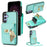 For Samsung Galaxy S25+ Case Leather + TPU Phone Cover with Card Bag, Shoulder Strap - Green - 1
