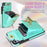 For Samsung Galaxy S25+ Case Leather + TPU Phone Cover with Card Bag, Shoulder Strap - Green - 5
