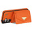 For Samsung Galaxy S25 Case Card Slots PU+TPU Cell Phone Cover with Long Strap - Orange - 2