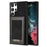 N.BEKUS For Samsung Galaxy S25 Ultra Case RFID Blocking Leather+TPU Phone Cover with Card Slots - Black - 1