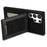 N.BEKUS For Samsung Galaxy S25 Ultra Case RFID Blocking Leather+TPU Phone Cover with Card Slots - Black - 3