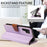 For Samsung Galaxy S23 Ultra Case RFID Blocking PU Leather Wallet Flip Phone Cover with Wrist Strap - Lavender Purple - 5
